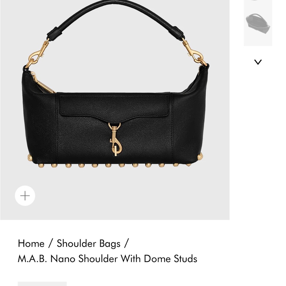 Rebecca Minkoff Black M.A.B. Nano Shoulder Bag